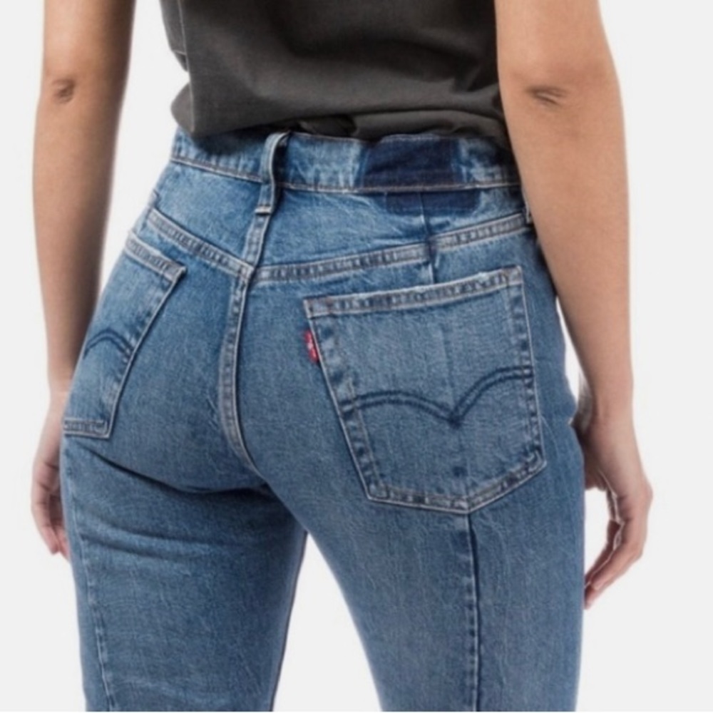 Levi’s 721 Altered High Rise Skinny Jeans in Gray